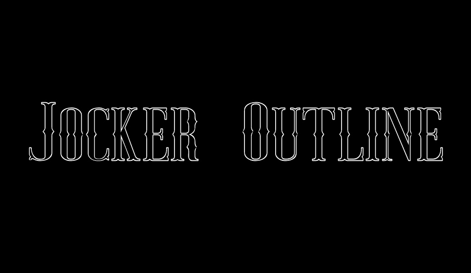 Jocker Free Outline font big