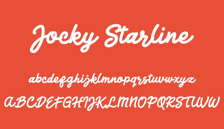 Jocky Starline font