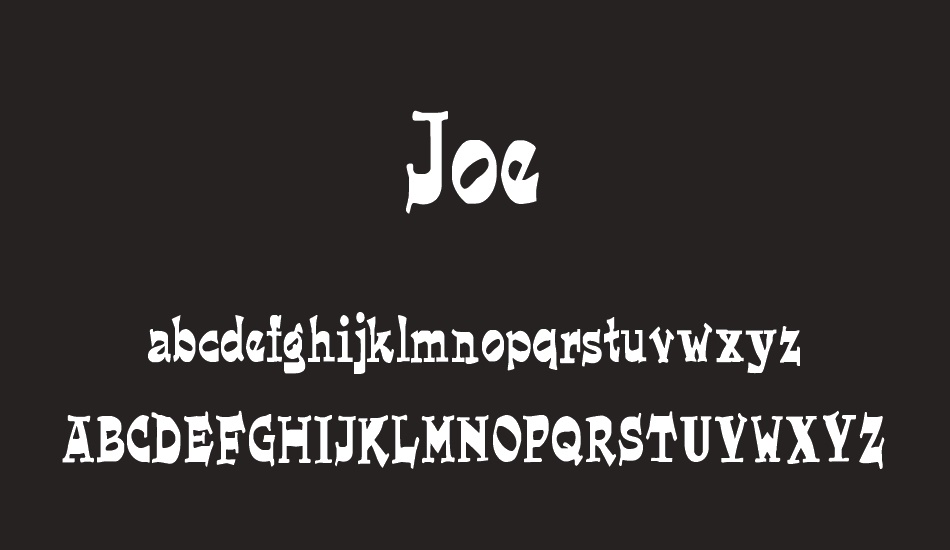 Joe font