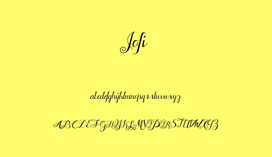 Jofi font