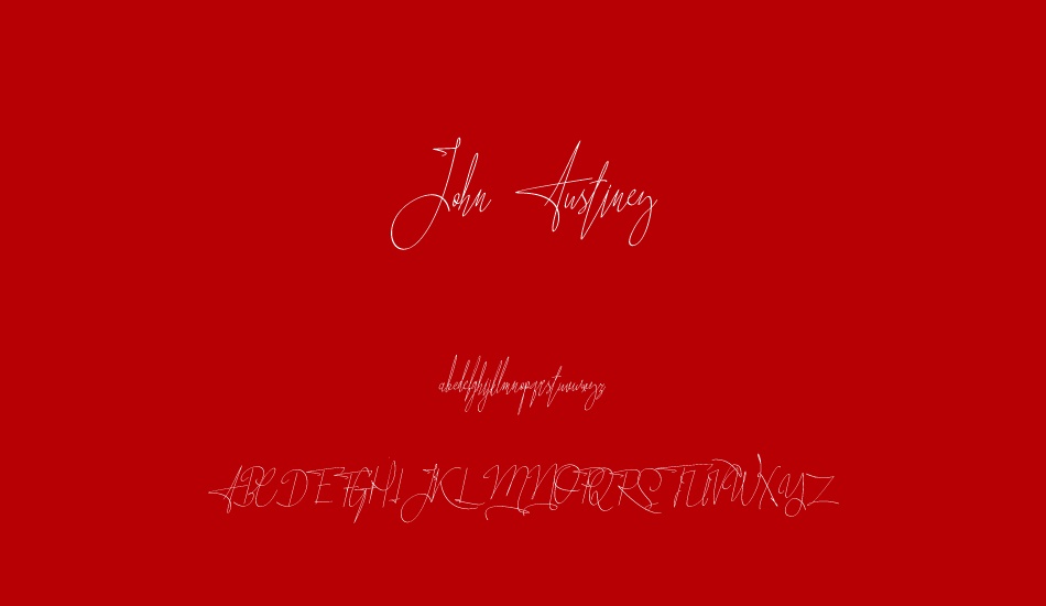 John Austiney font