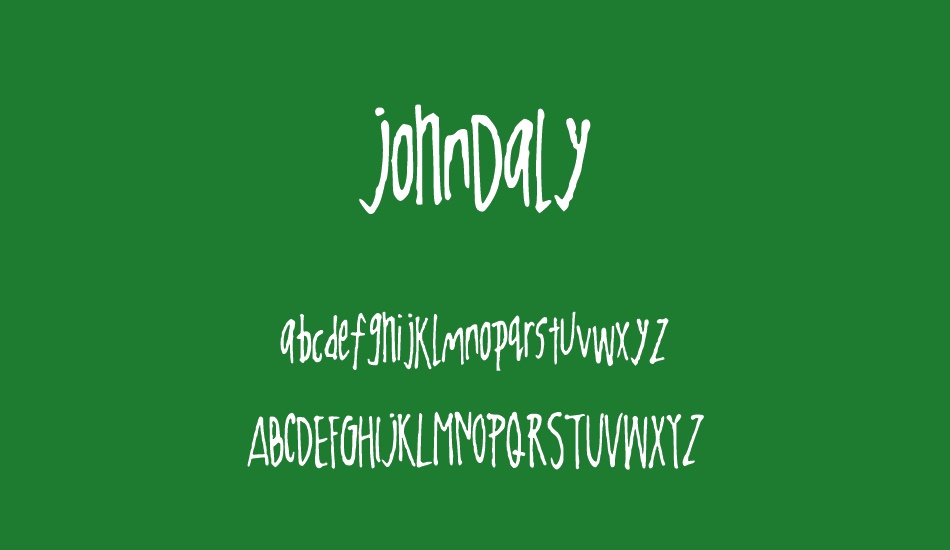 JohnDaly font