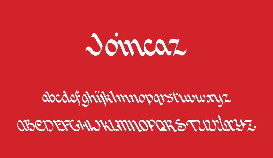 Joincaz font