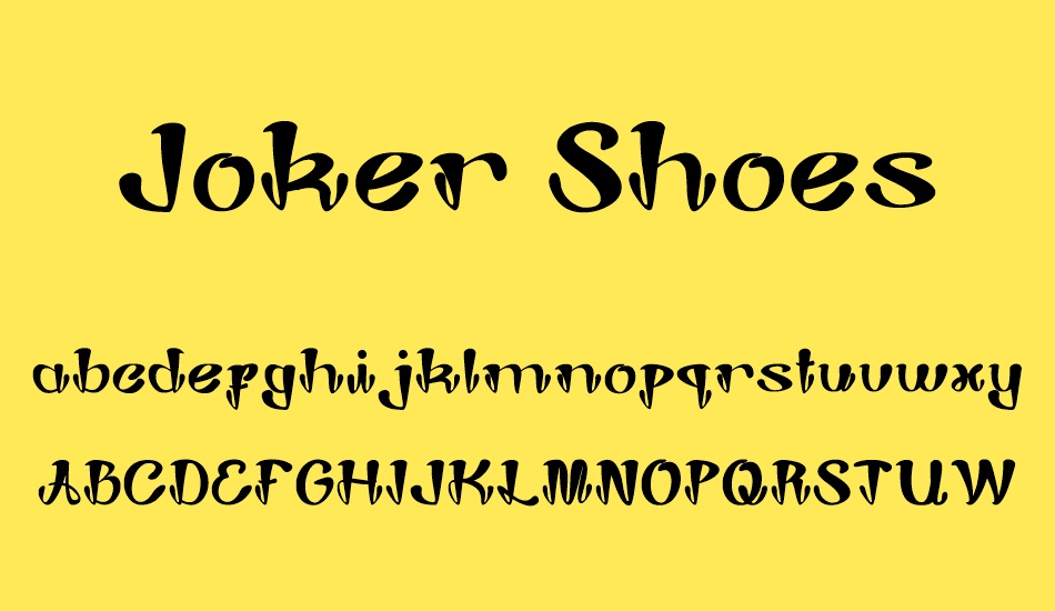 Joker Shoes font