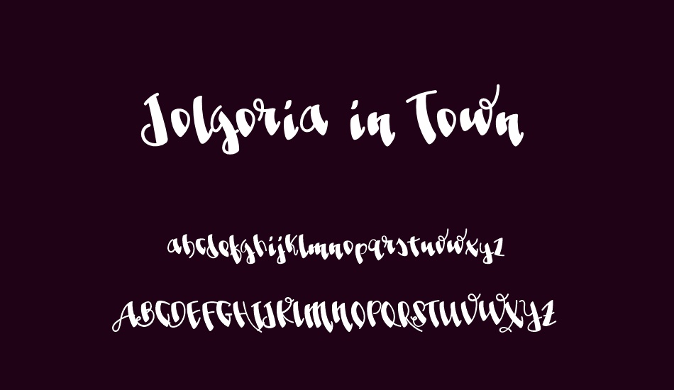 Jolgoria in Town font