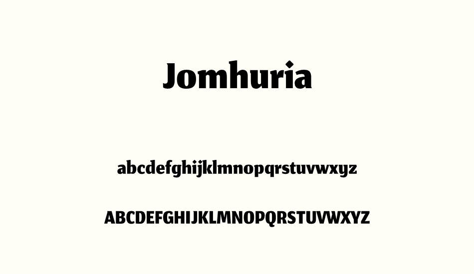 jomhuria font