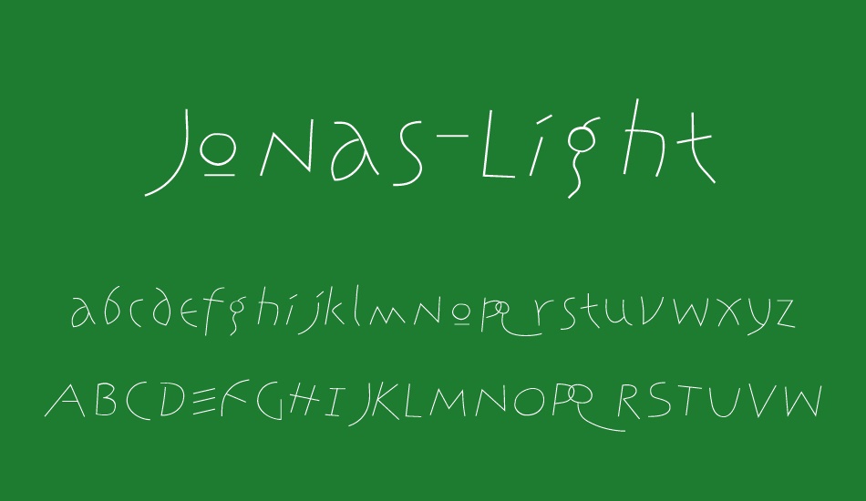 Jonas-Light font