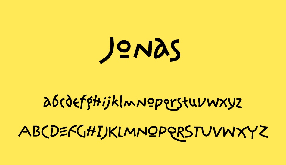 Jonas font