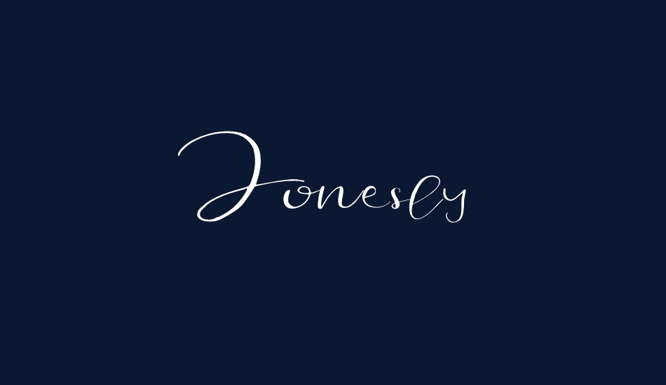 Jonesly font big