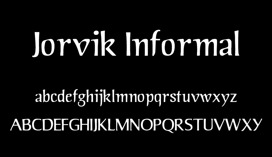 Jorvik Informal font