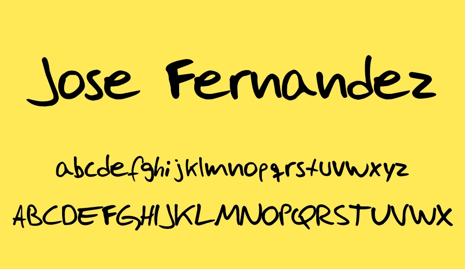 Jose Fernandez font