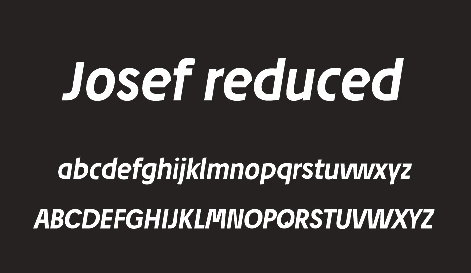 Josef reduced font