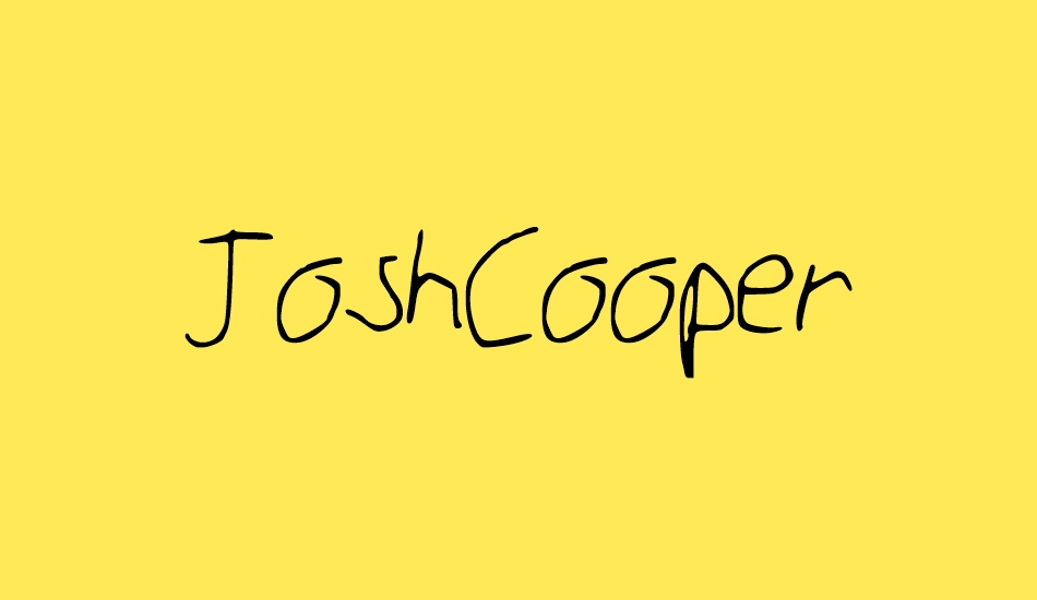 JoshCooper font big