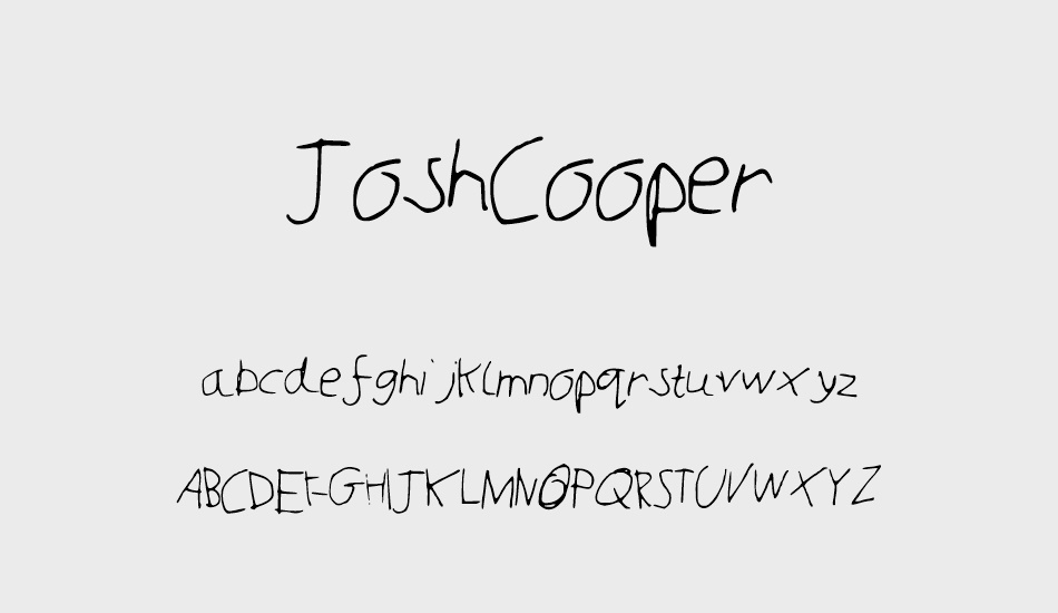 JoshCooper font