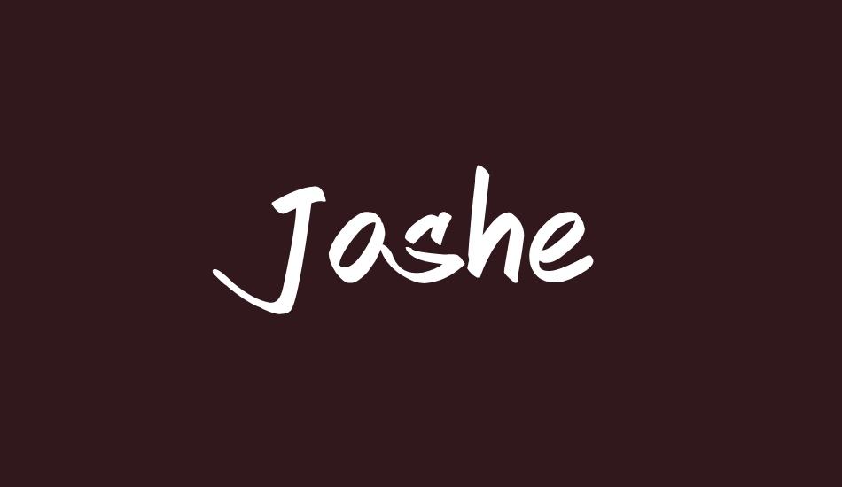 Joshe font big