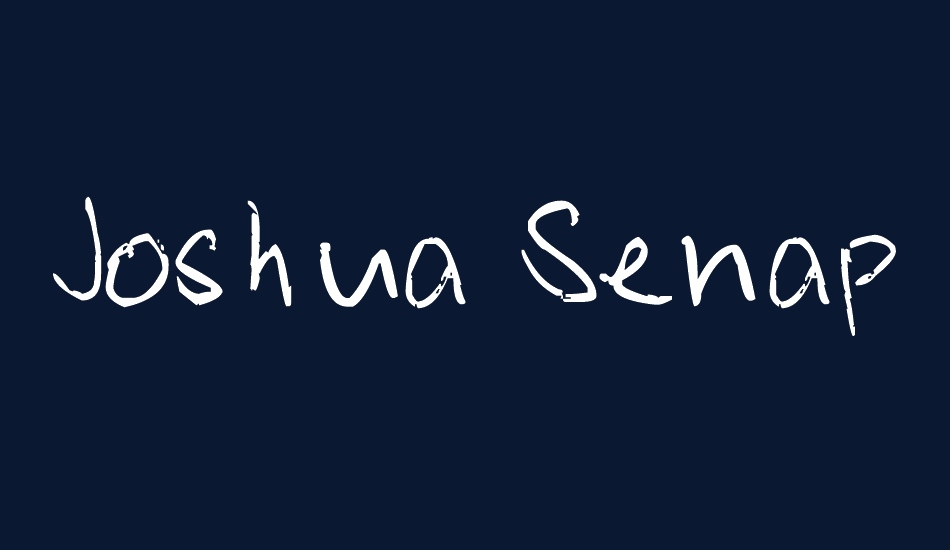 Joshua Senapelo Font font big