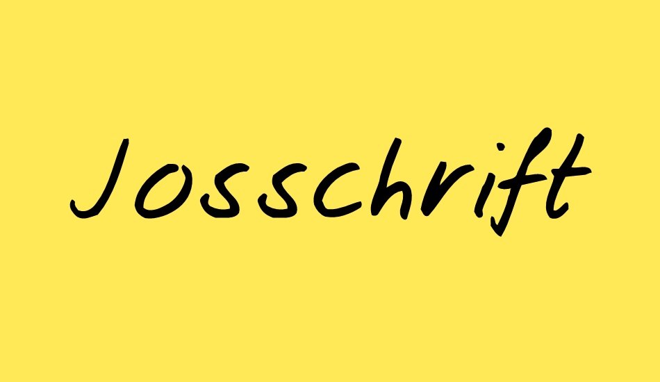 Josschrift font big