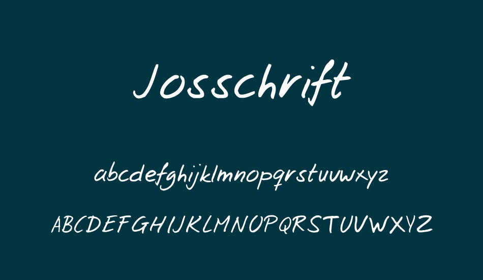 Josschrift font