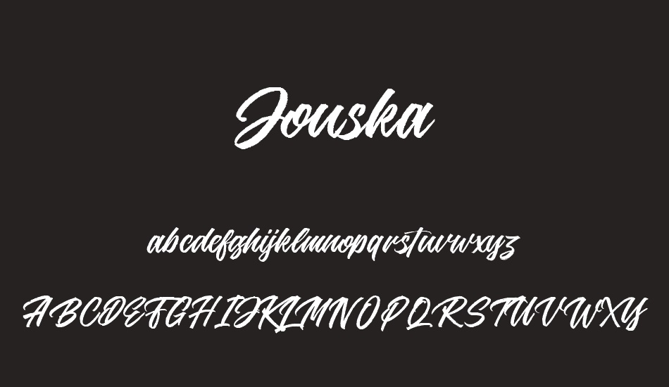 Jouska Regular font