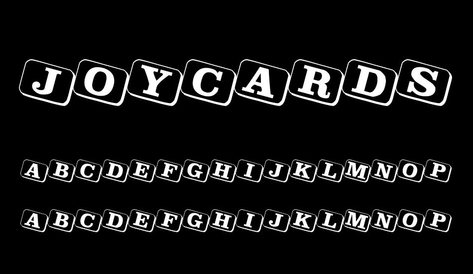 JoyCards font