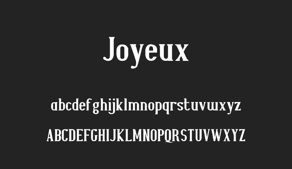 Joyeux font