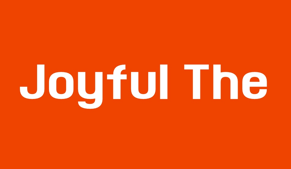 Joyful Theatre font big