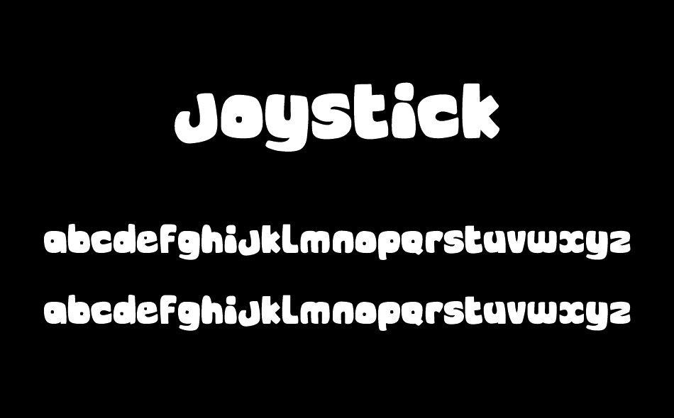 Joystick font