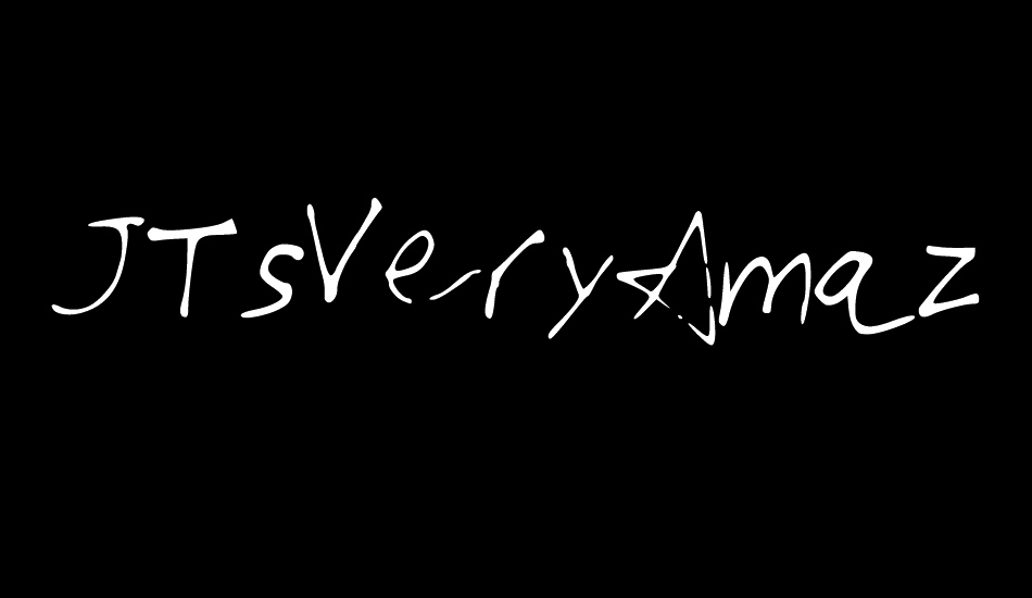 JTsVeryAmazingFont font big