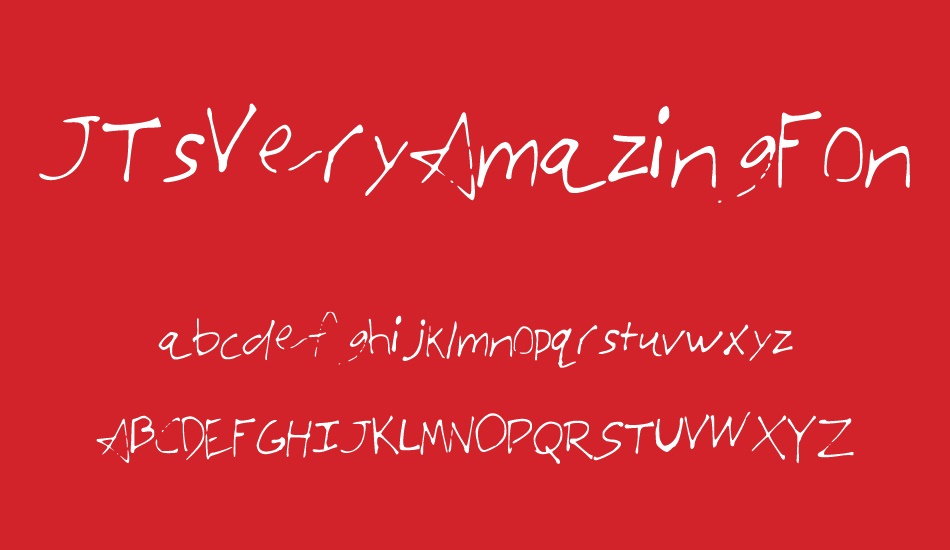 JTsVeryAmazingFont font