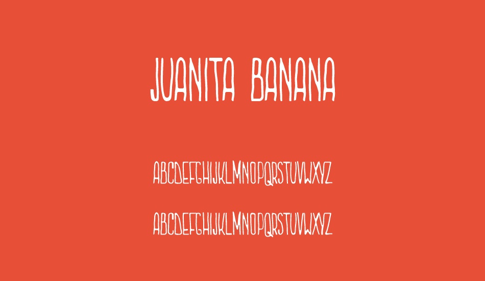 Juanita Banana font