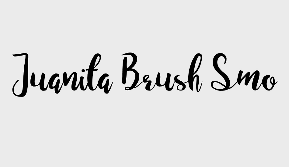 Juanita Brush Smooth Script font big