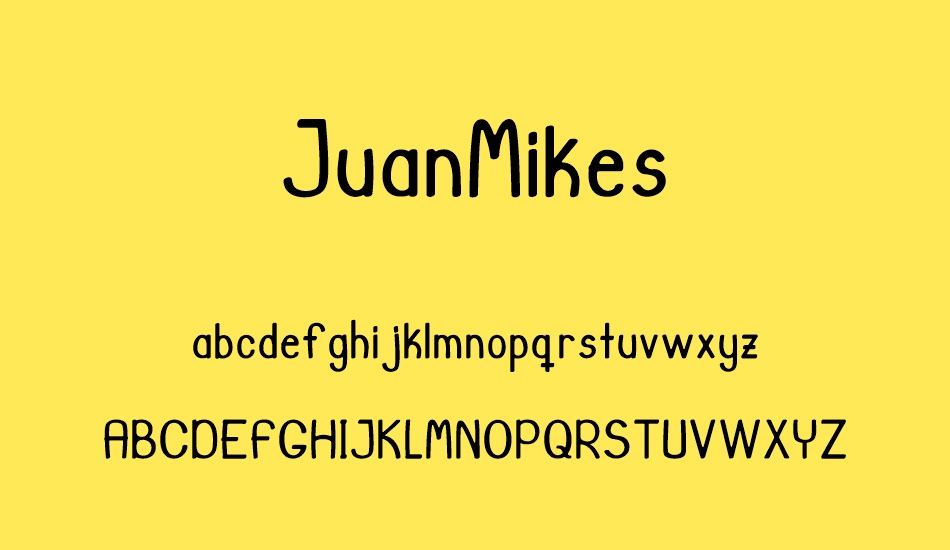 JuanMikes font