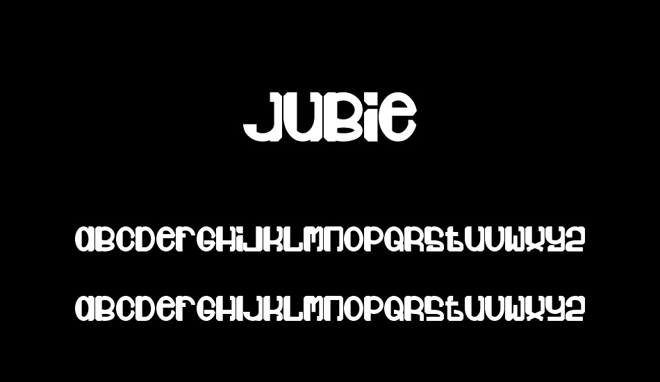 Jubie font