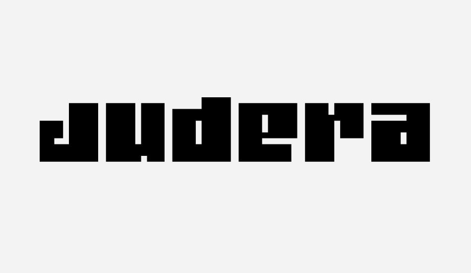 Judera Flat font big