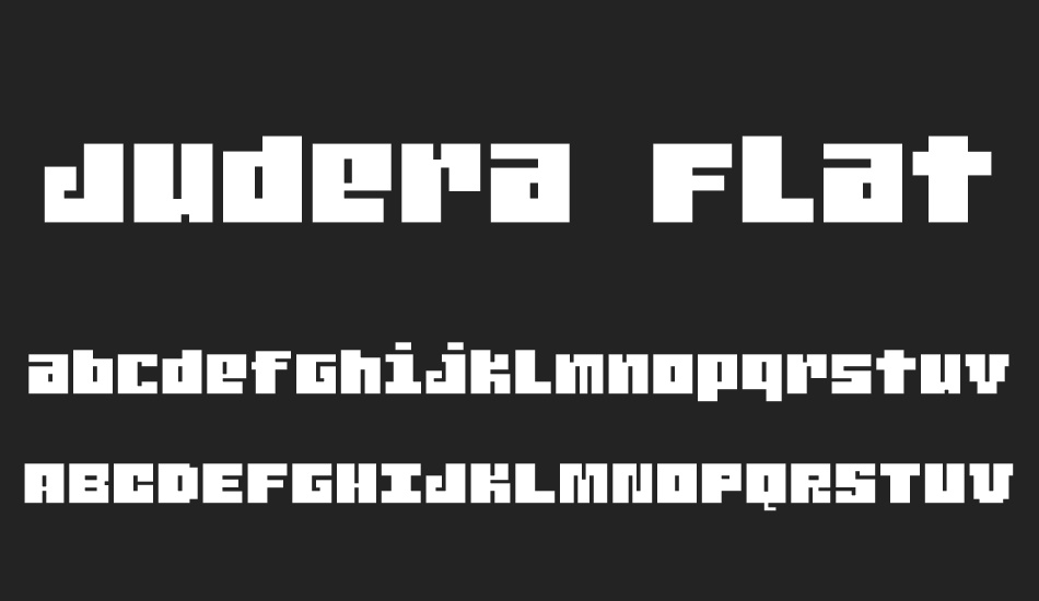 Judera Flat font