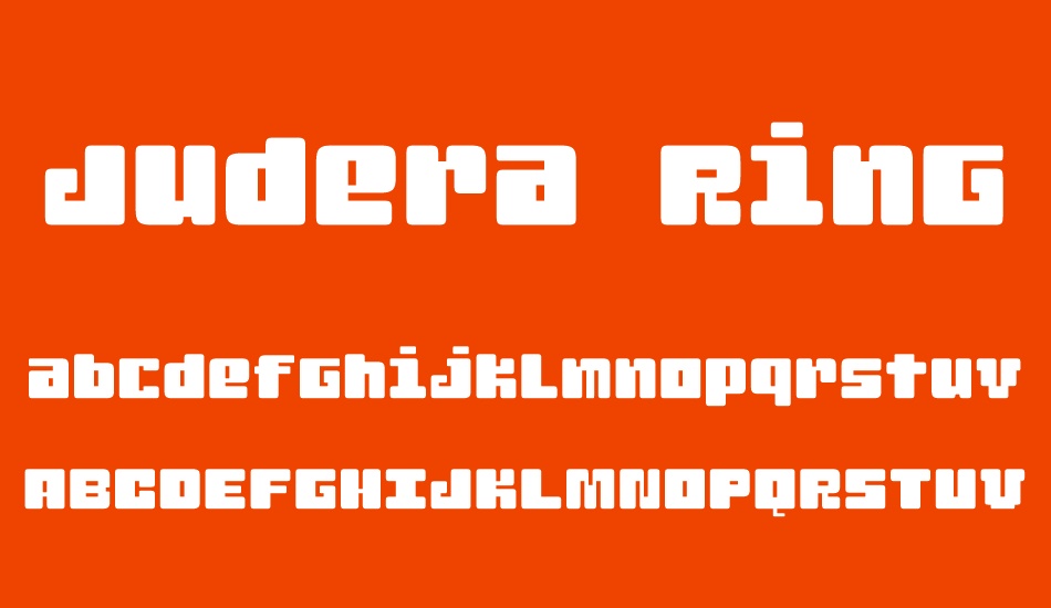 Judera Ring font