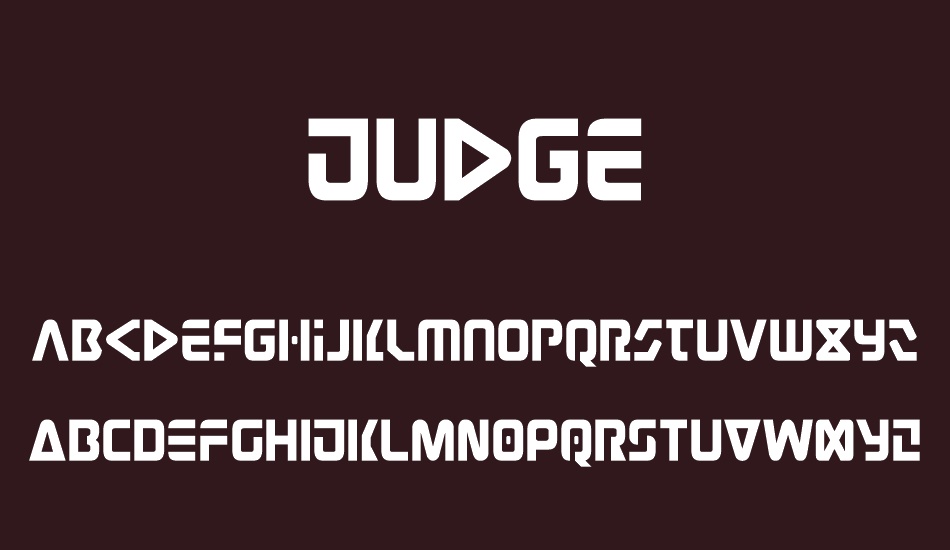 Judge font