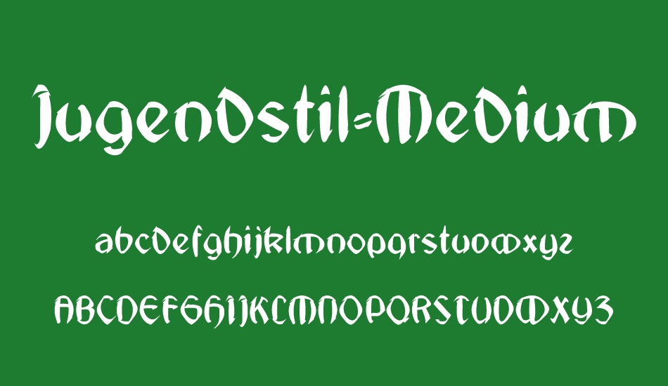 Jugendstil-Medium font