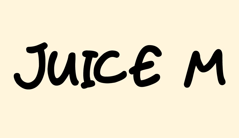 Juice Monster font big