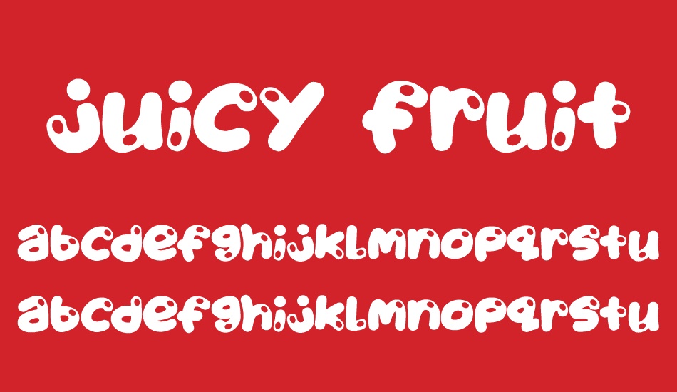Juicy Fruity font