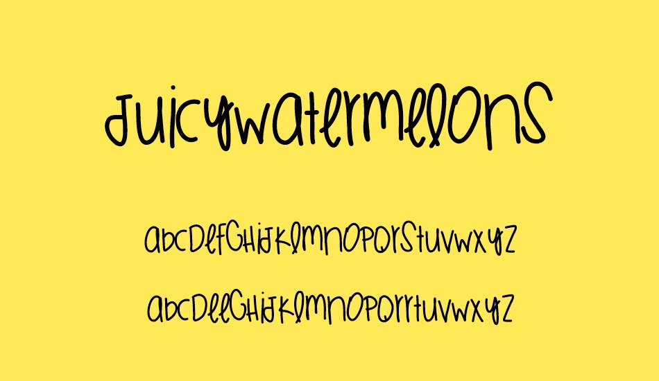 JuicyWatermelons font