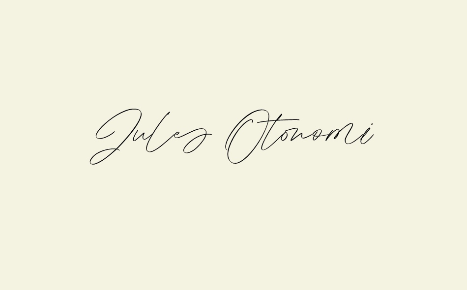 Jules Otonomi font big