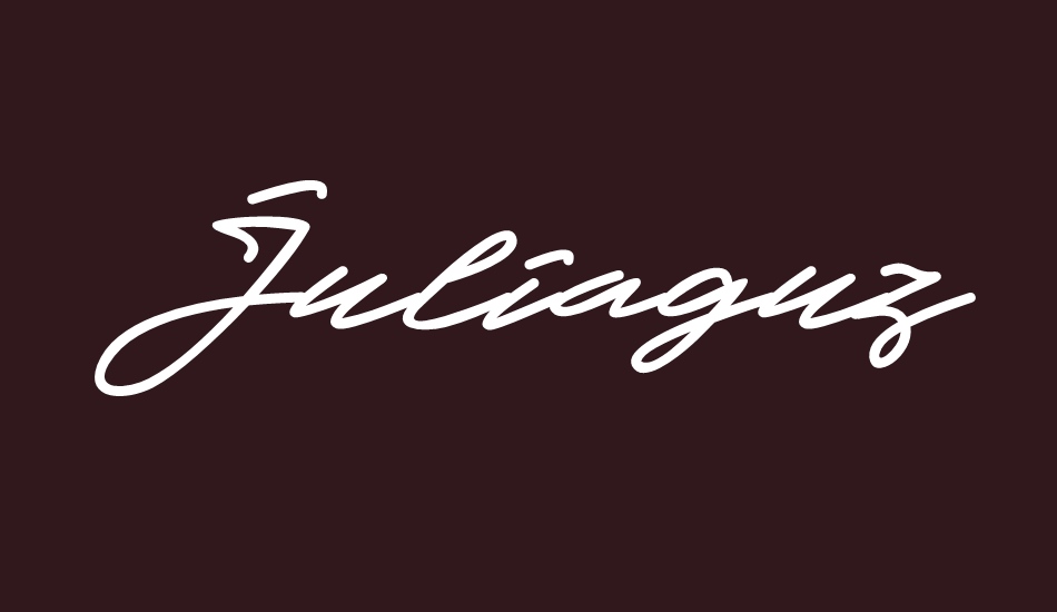 juliaguz font big