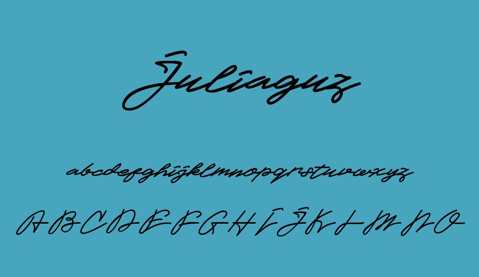 juliaguz font