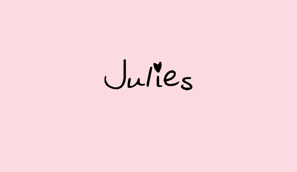 Julies font big