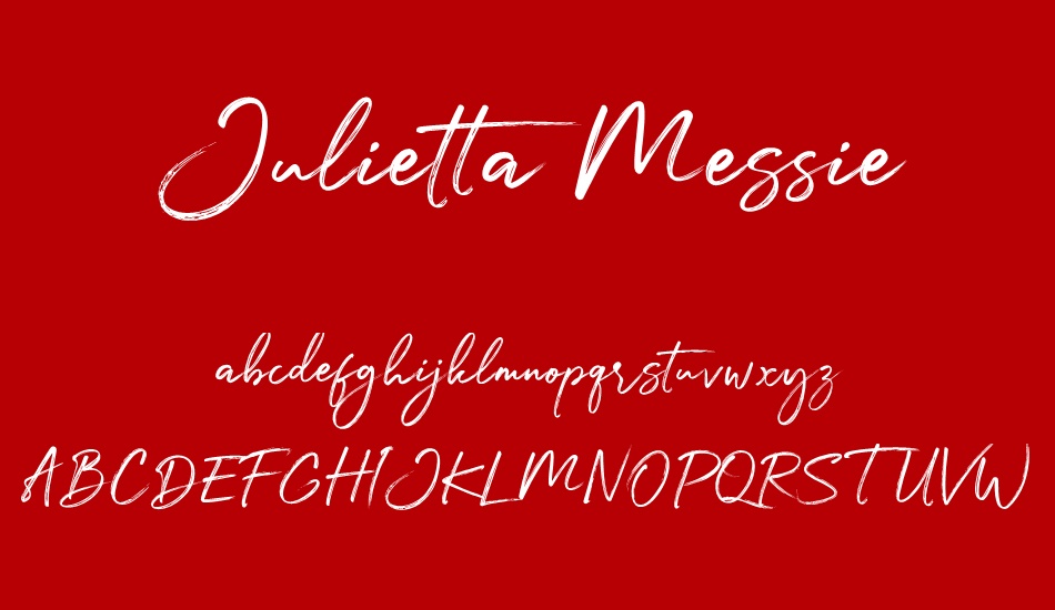 Julietta Messie font