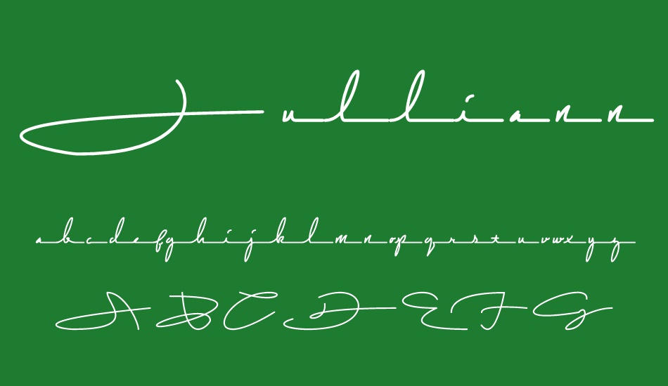 jullianne font