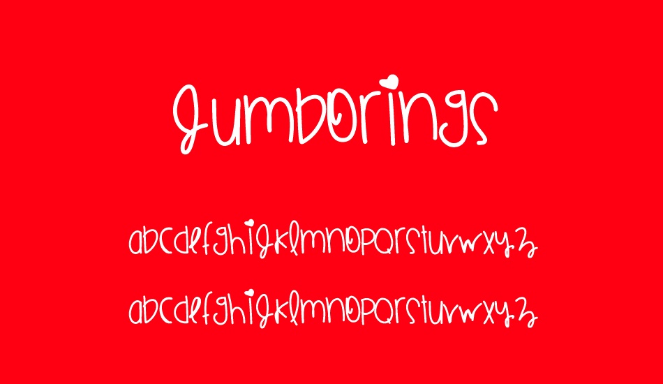 JumboRings font