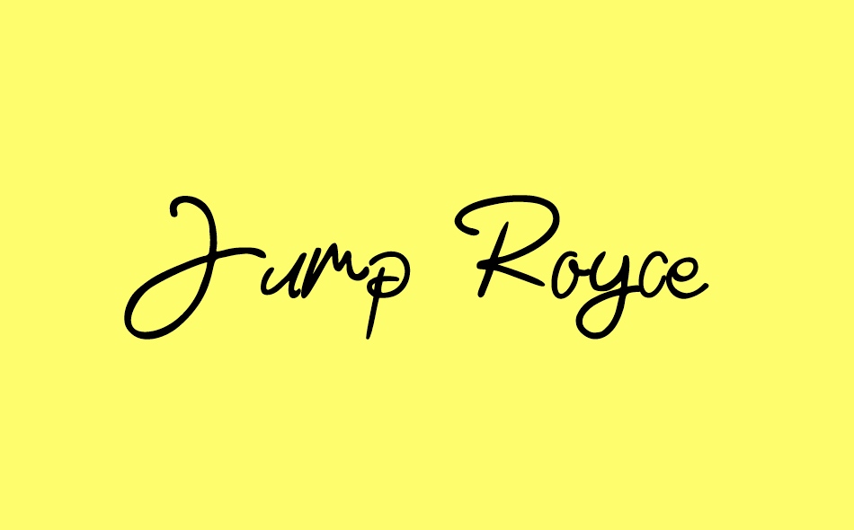 Jump Royce font big