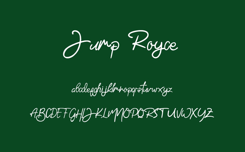 Jump Royce font